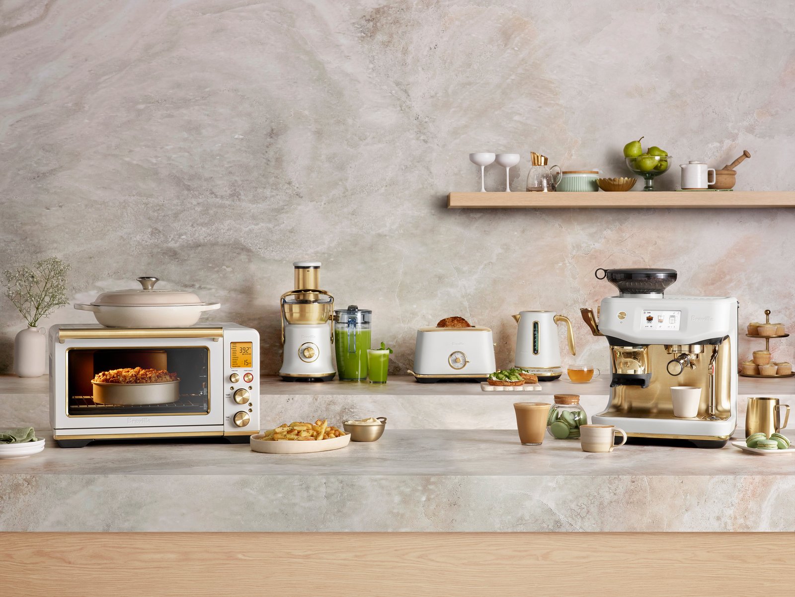 Breville Luxe benchtop collection in brushed stainless steel